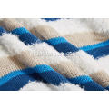 Γυναικείο Πλεκτό Χρώμα Block Stripes V-Neck Pullover
